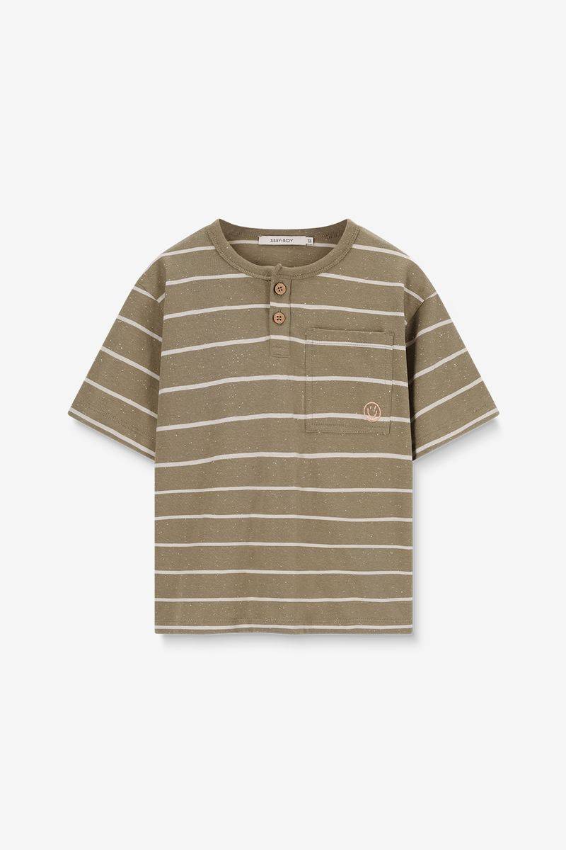 Gestreiftes T-Shirt - Grün von Sissy-Boy