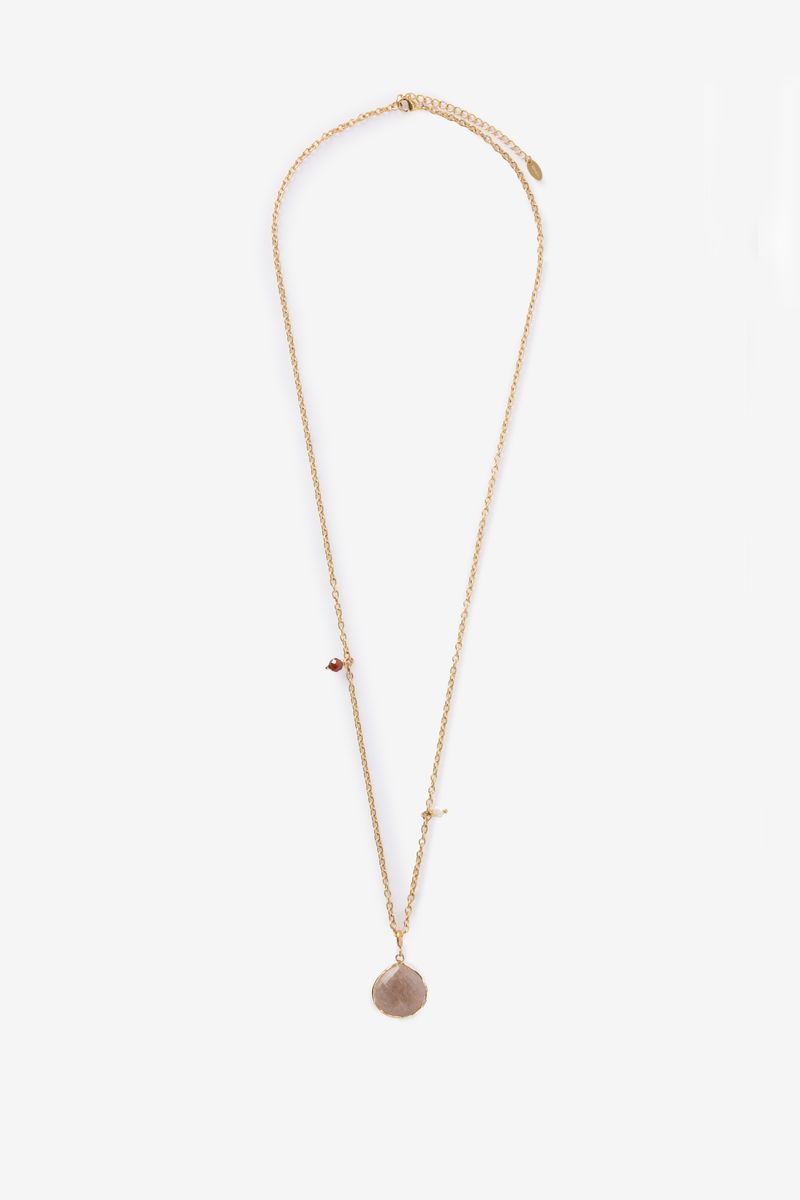 Gold-plated Kette Mit Stein-Anhänger von Sissy-Boy