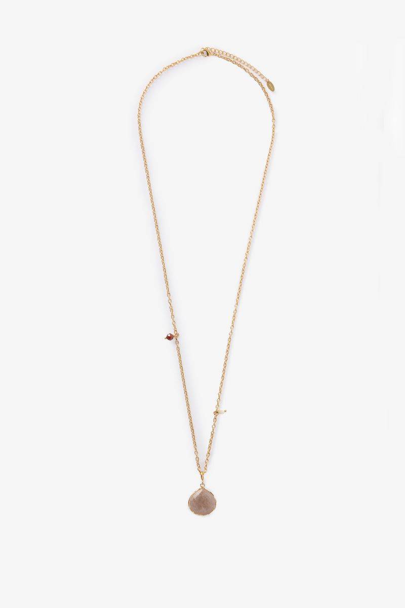 Gold-plated Kette Mit Stein-Anhänger von Sissy-Boy