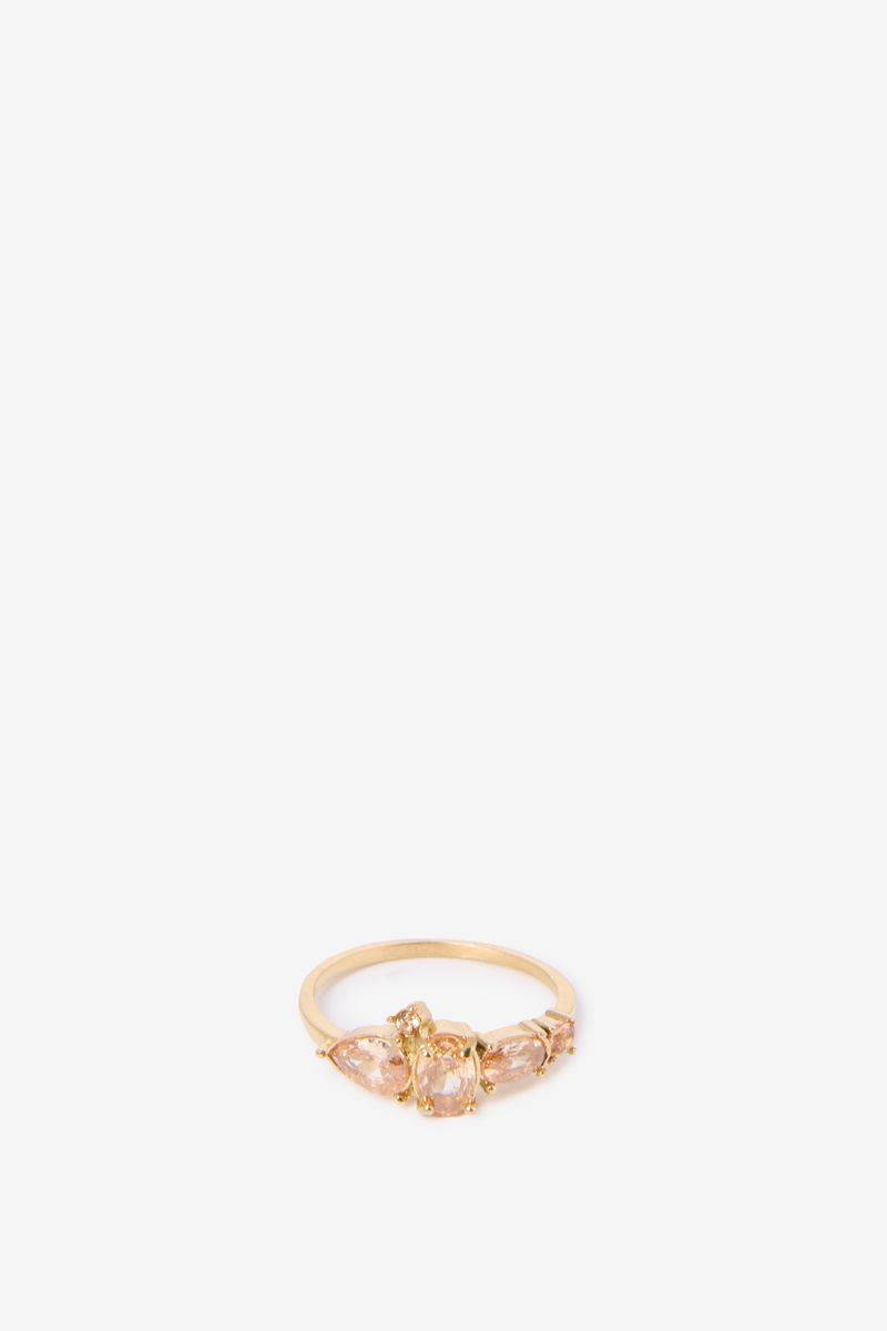Gold-plated Ring Mit Steinchen von Sissy-Boy