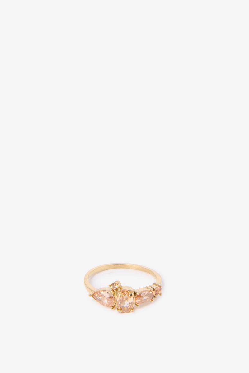 Gold-plated Ring Mit Steinchen von Sissy-Boy