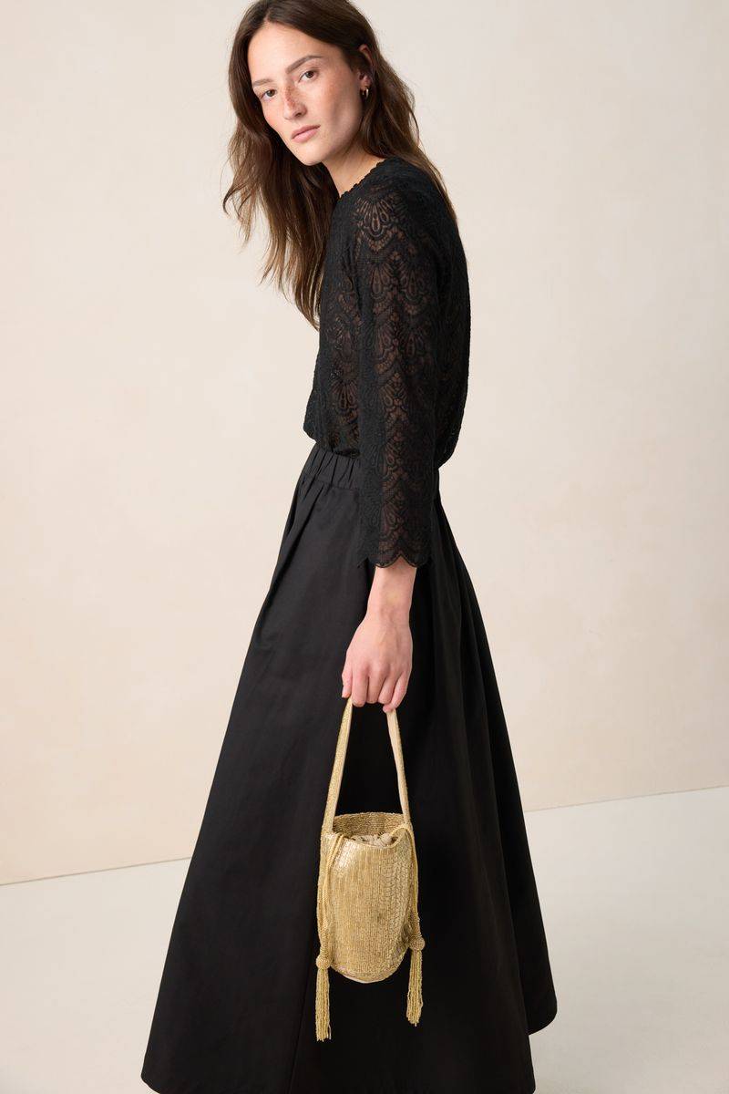 Schultertasche Aus Perlen - Goldfarben von Sissy-Boy