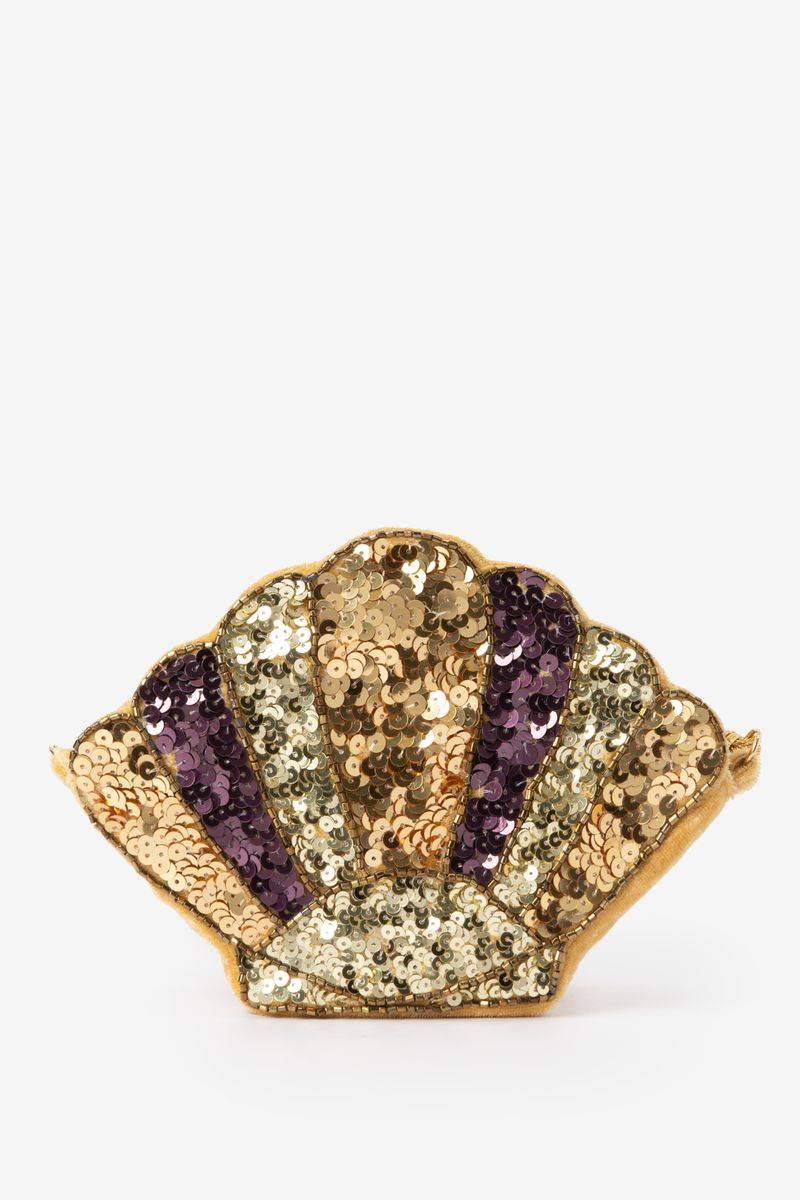 Gouden Schelp Tas Met Pailletten von Sissy-Boy