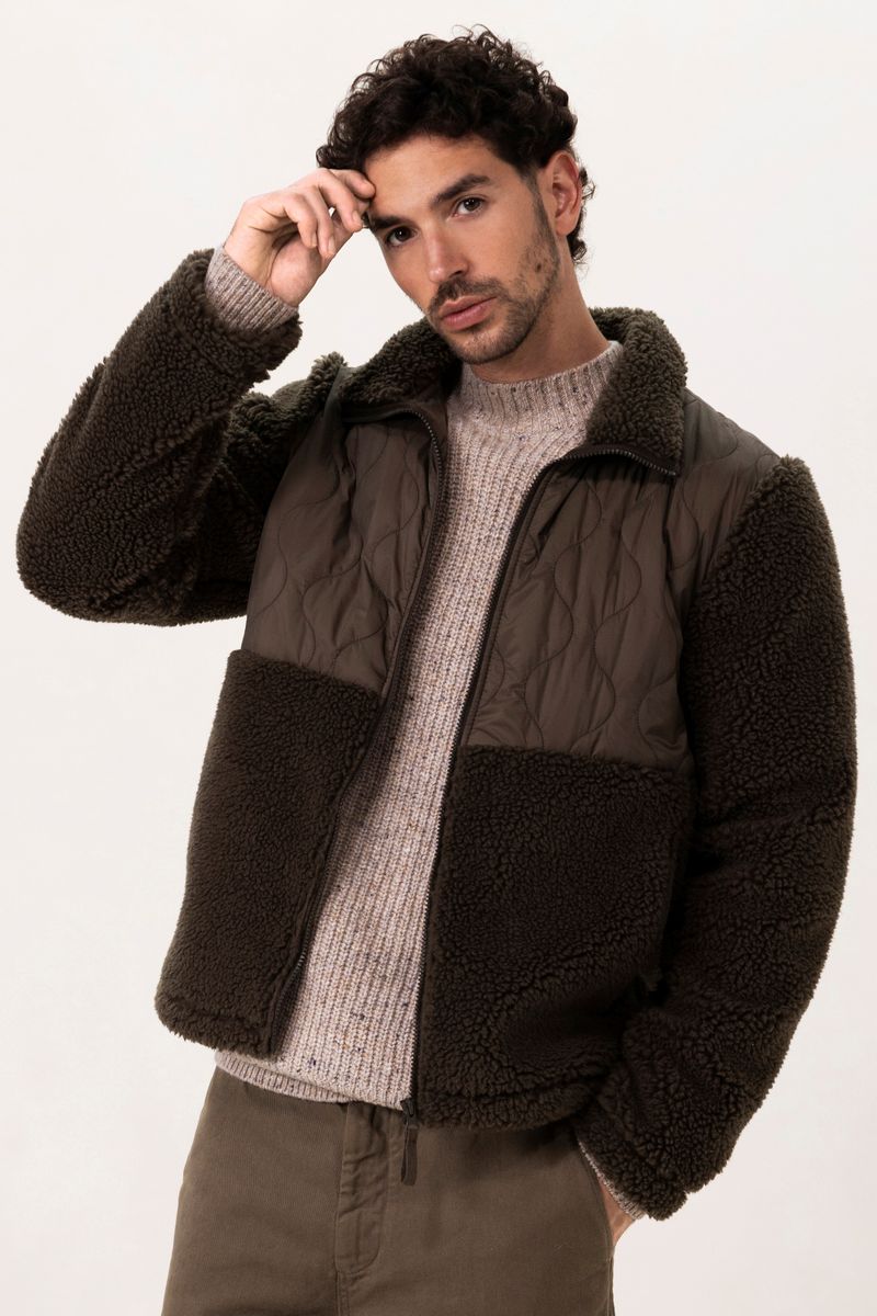 Teddy-Jacke Mit Steppung - Grün von Sissy-Boy