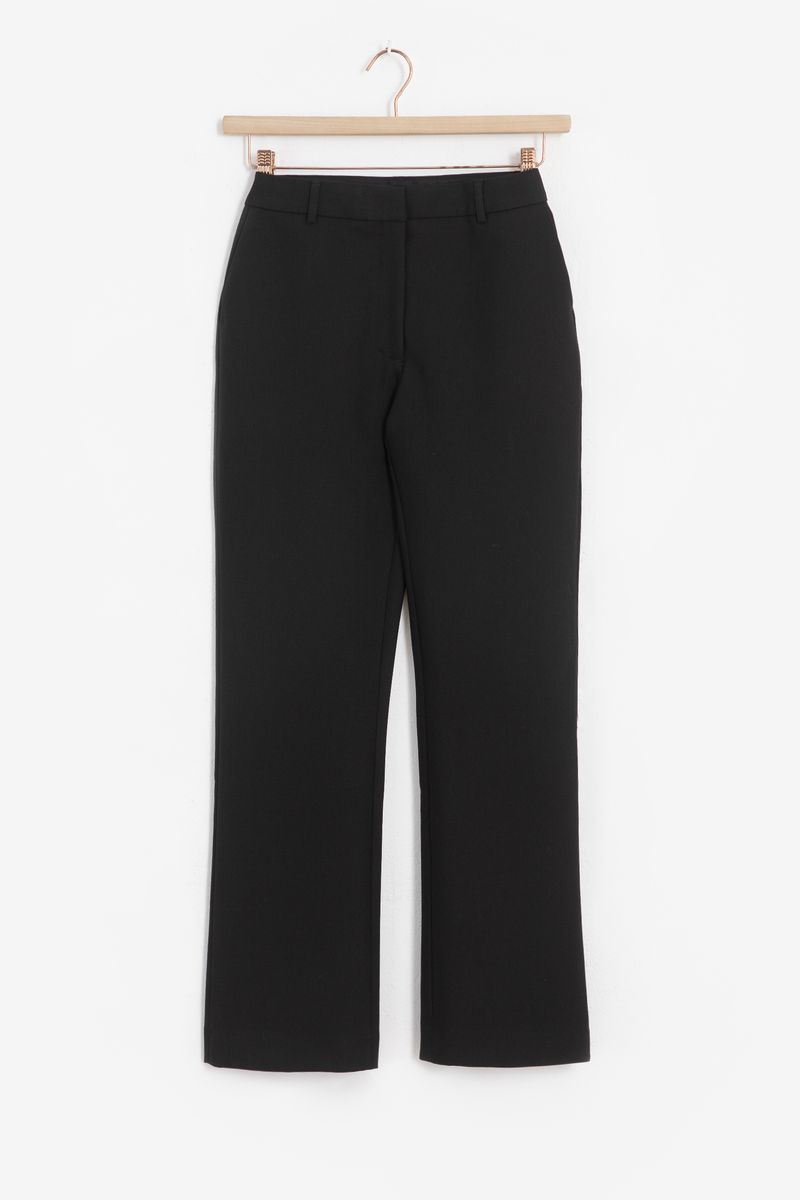 Hose Mit Geradem Schnitt - Schwarz Hose Mit Geradem Schnitt - Schwarz von Sissy-Boy