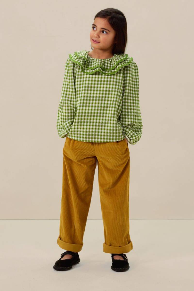 Karierte Rüschenbluse - Grün von Sissy-Boy