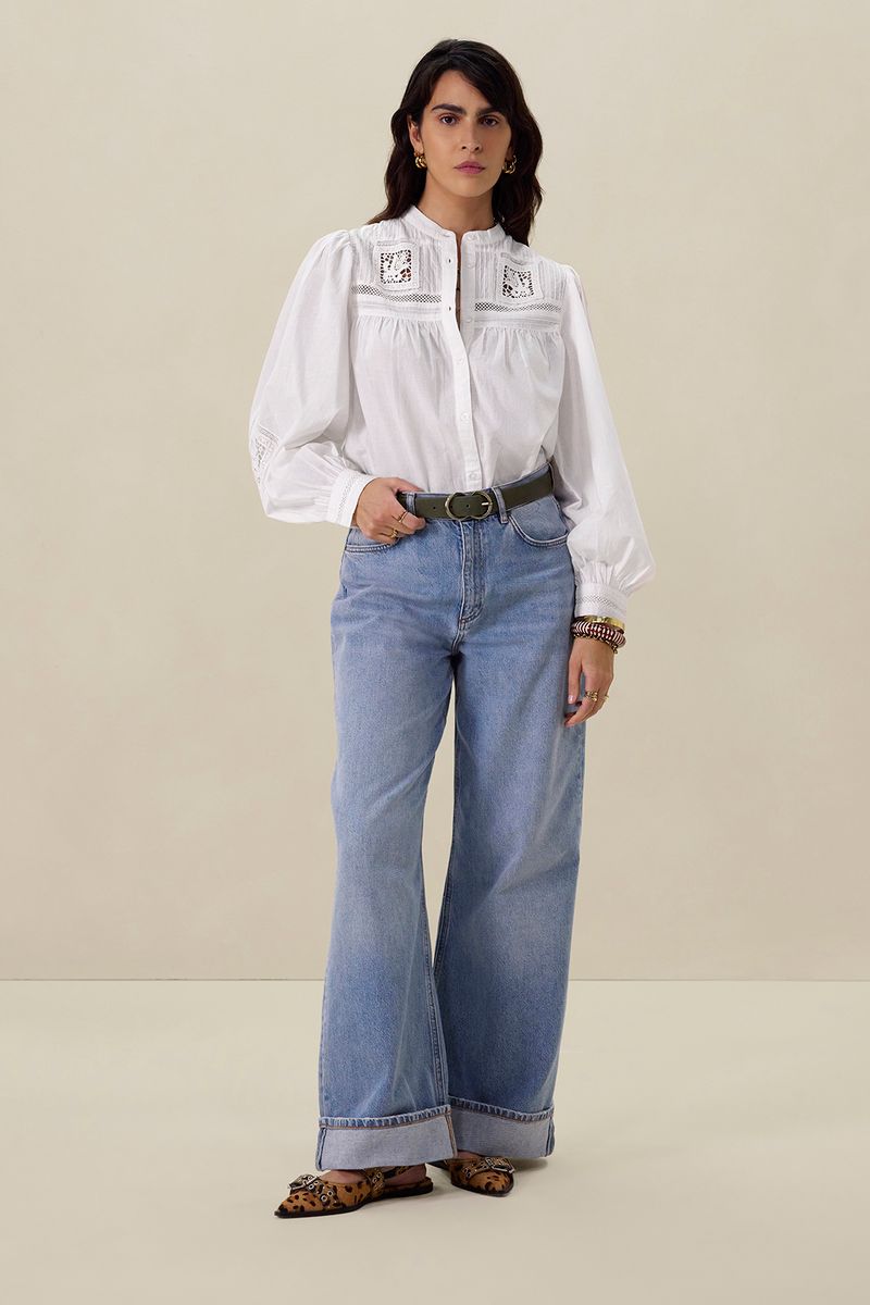 Weite Jeans Mit Umschlag - Hellblau Weite Jeans Mit Umschlag - Hellblau von Sissy-Boy