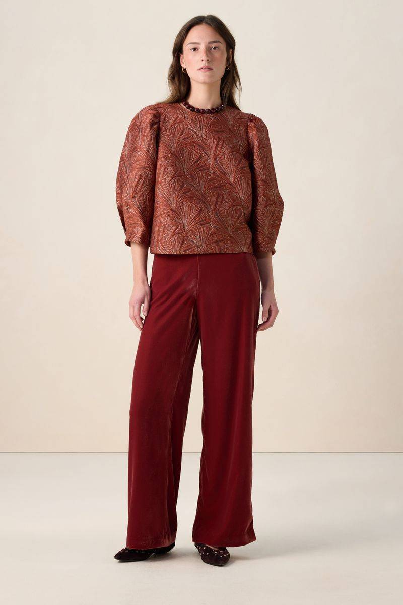 Top Mit Ballonärmeln - Hellbraun von Sissy-Boy