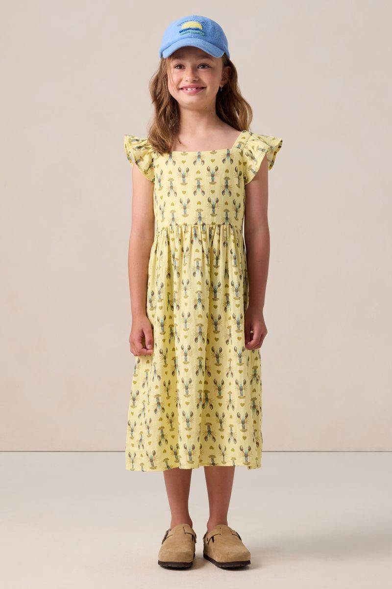 Maxi-Kleid Mit Krebs-Print - Hellgelb von Sissy-Boy