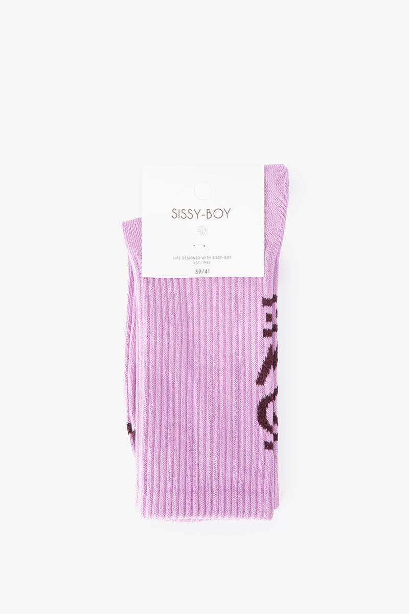 Socken Mit Aufschrift - Flieder von Sissy-Boy