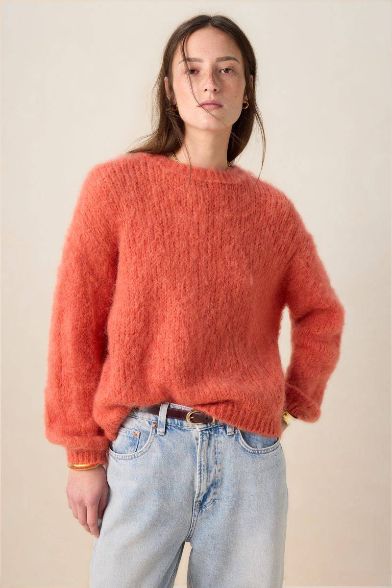 Lichtrode Mohair Trui von Sissy-Boy