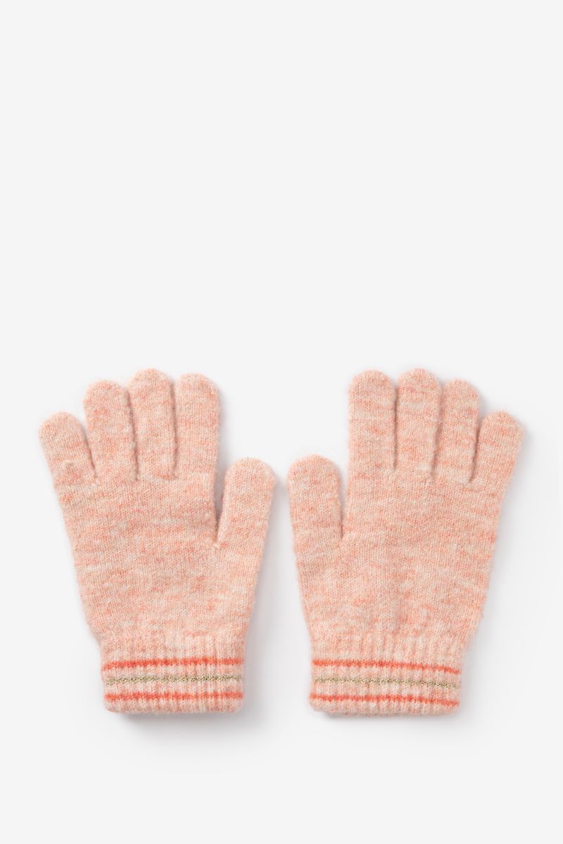 Lichtroze Jacquard Handschoenen von Sissy-Boy