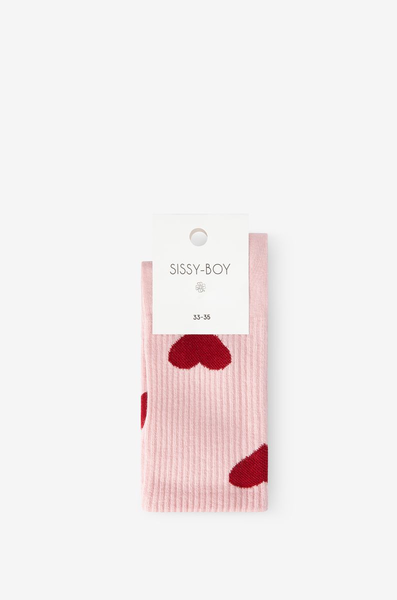 Socken Mit Herzmuster - Rosa von Sissy-Boy