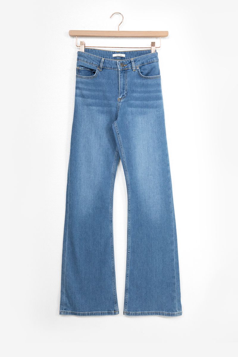 Mid Waist Bootcut Jeans Baltimore - Washed Blue von Sissy-Boy