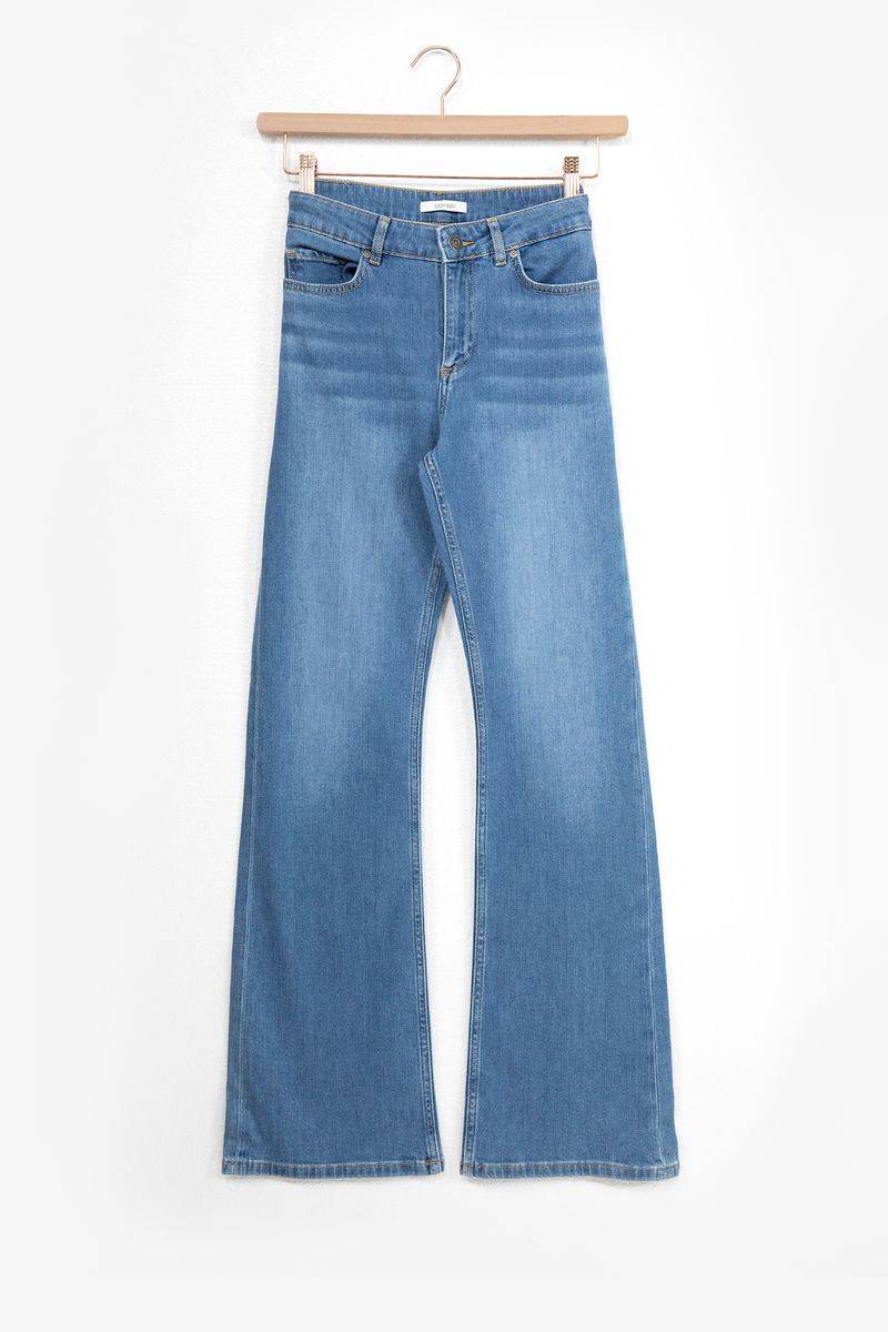 Mid Waist Bootcut Jeans Baltimore - Washed Blue von Sissy-Boy