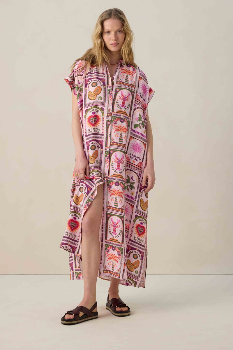 Gemustertes Hemdblusenkleid - Mehrfarbig Gemustertes Hemdblusenkleid - Mehrfarbig von Sissy-Boy