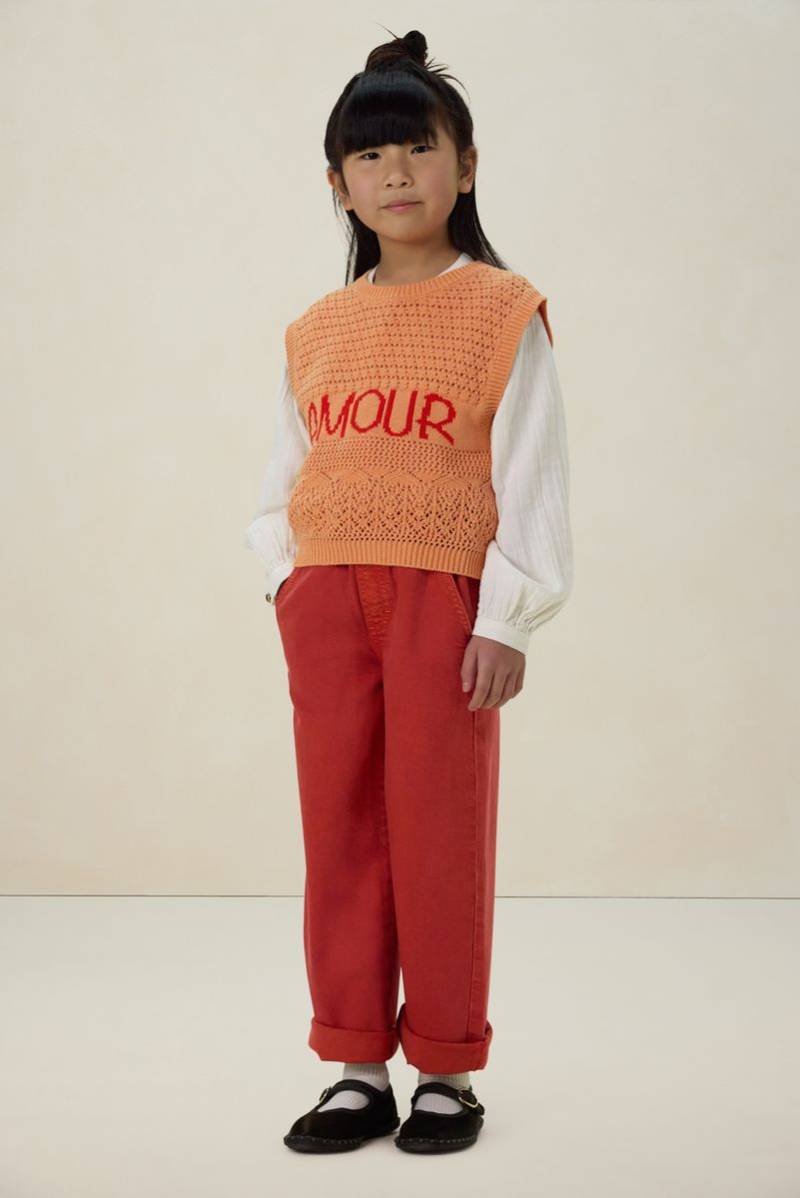 Pullunder Mit Amour-Aufschrift - Orange von Sissy-Boy