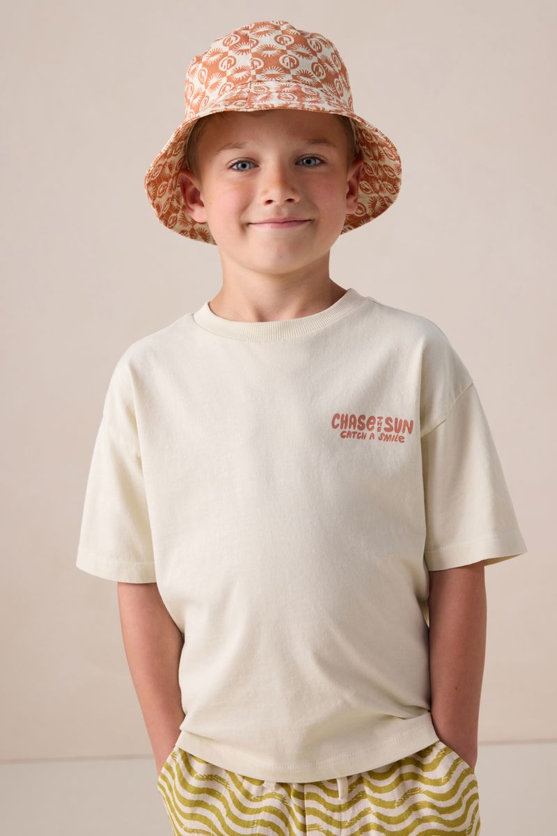 Oversize-Shirt Mit Artwork-Print - Beige von Sissy-Boy