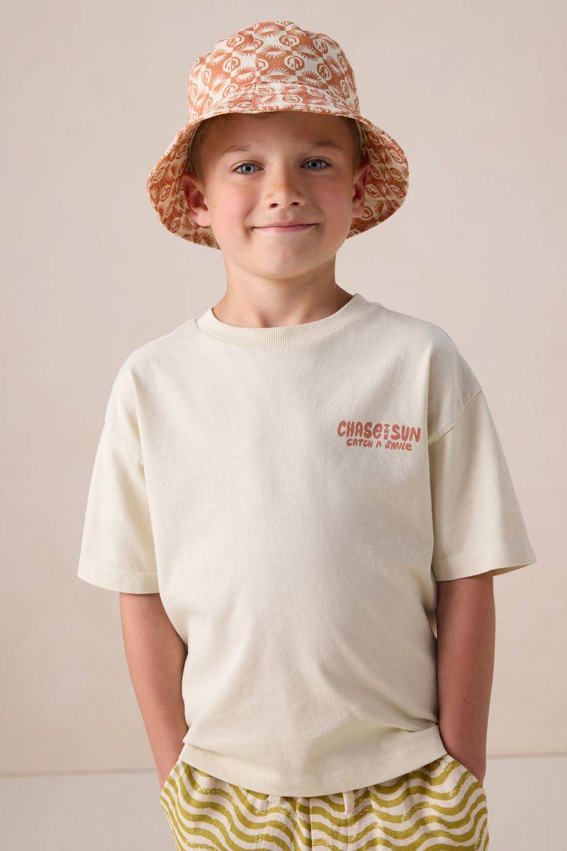 Oversize-Shirt Mit Artwork-Print - Beige von Sissy-Boy