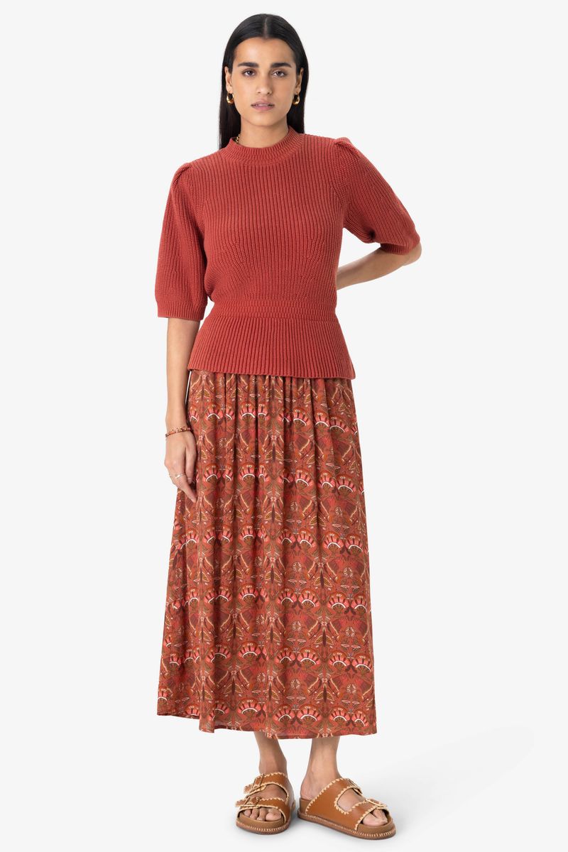 Pullover Mit Puffärmeln Und Volant - Rot von Sissy-Boy