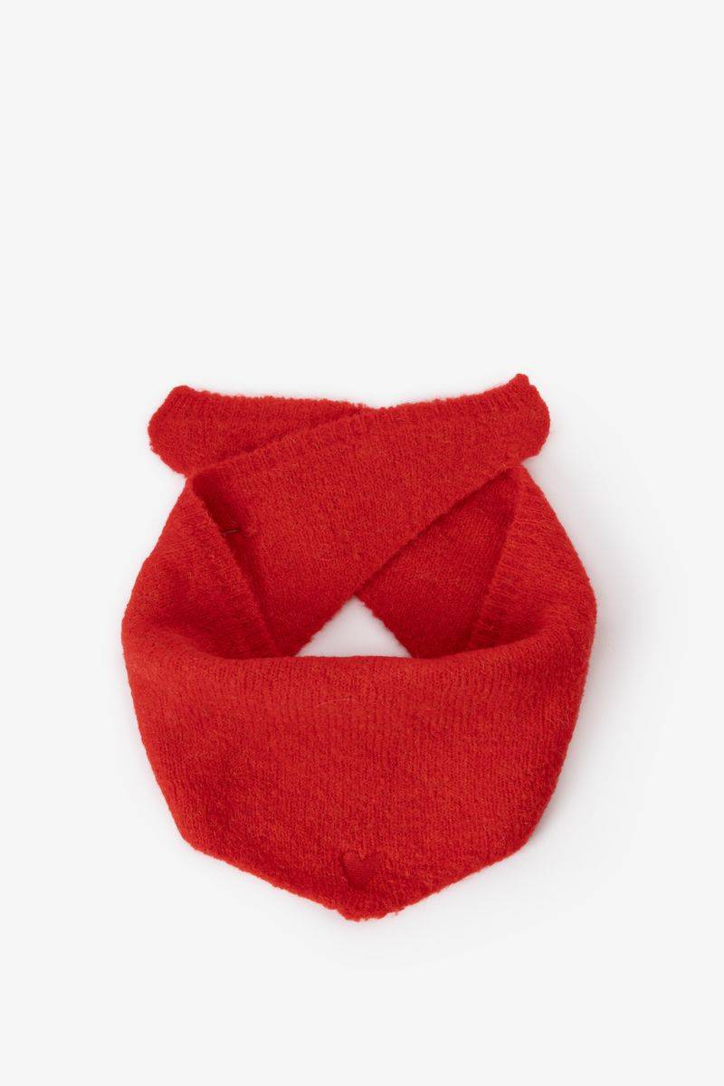 Gestricktes Bandana-Tuch Mit Herz-Detail - Rot von Sissy-Boy