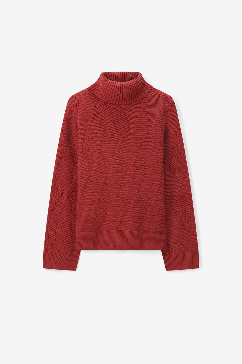 Pullover Mit Strickmuster - Rot von Sissy-Boy