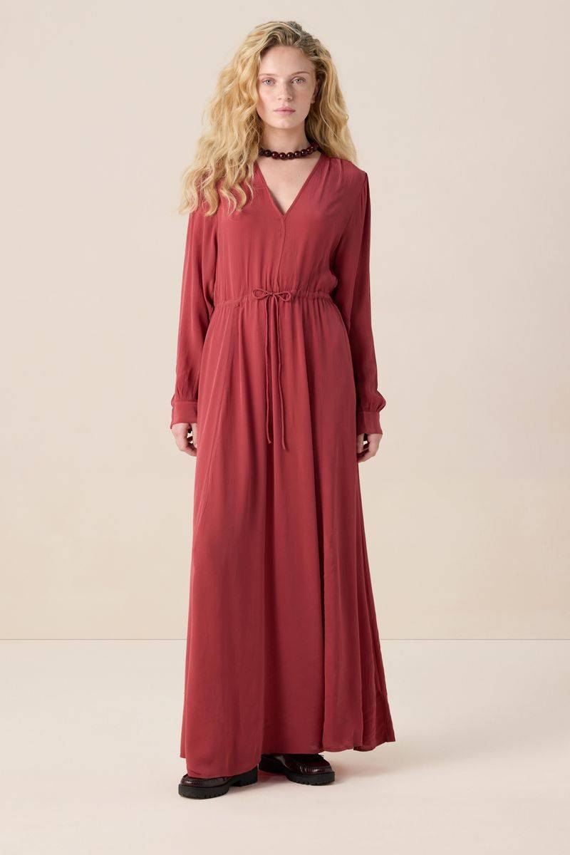 Maxi-Kleid Mit Puffärmeln - Rot von Sissy-Boy