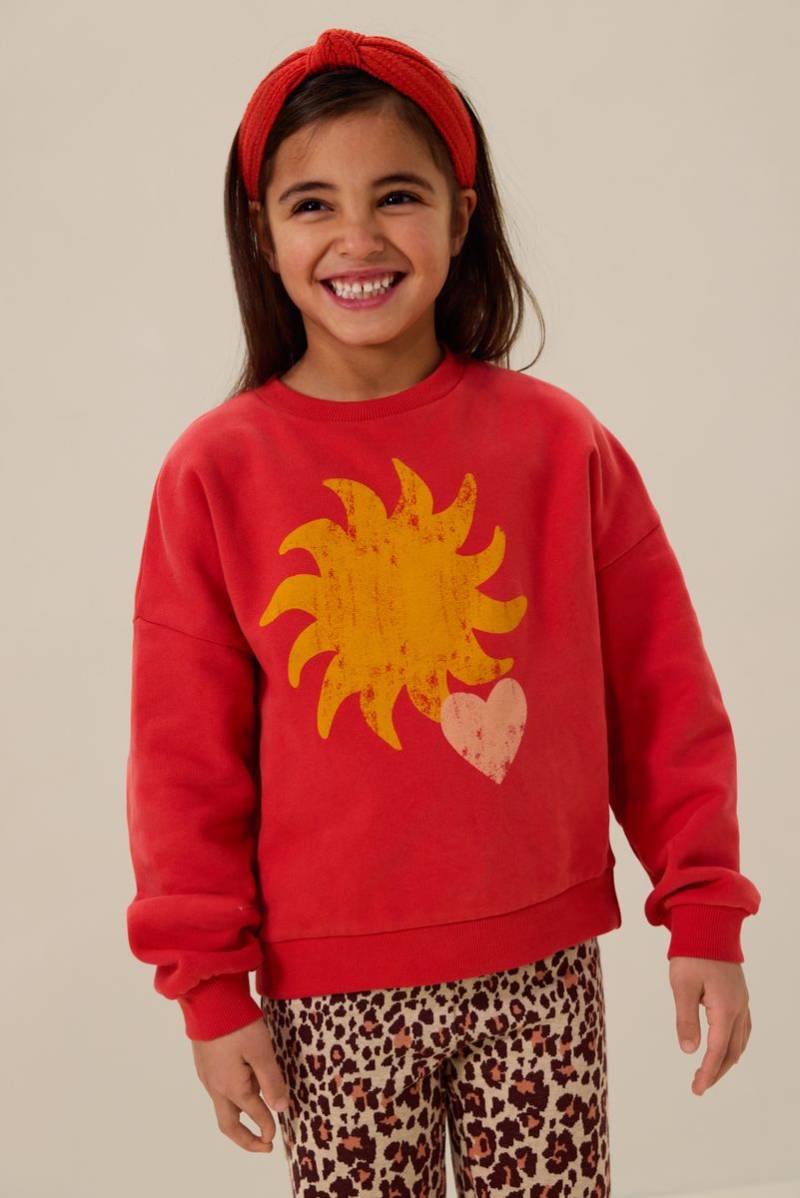 Oversize-Sweater Mit Print - Rot von Sissy-Boy