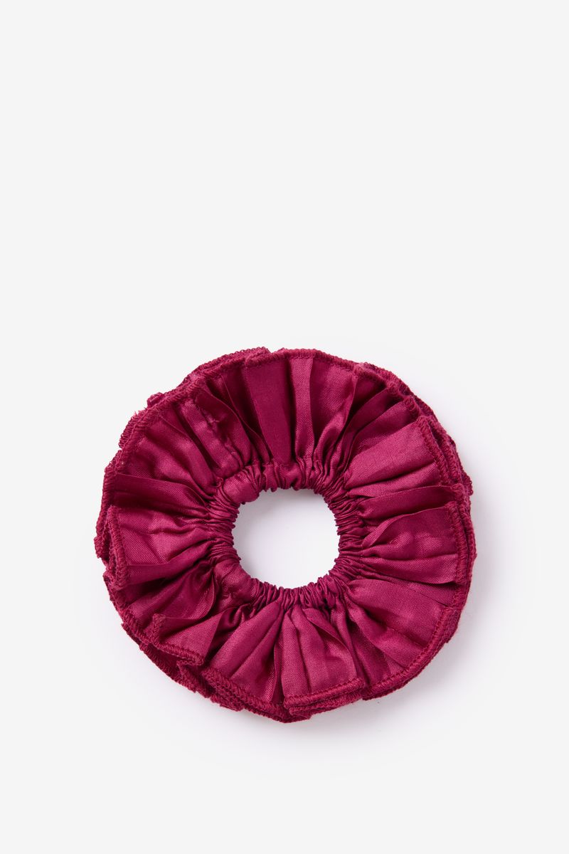 Rode Plissé Scrunchie von Sissy-Boy