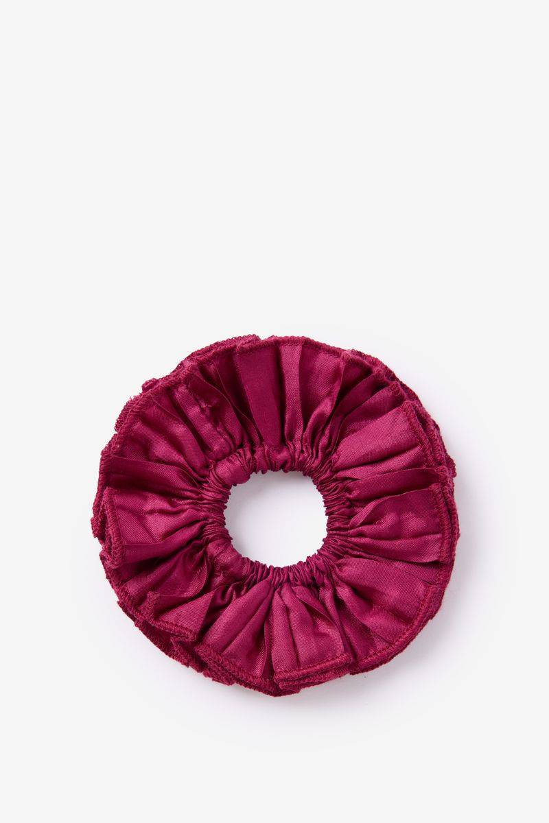 Rode Plissé Scrunchie von Sissy-Boy