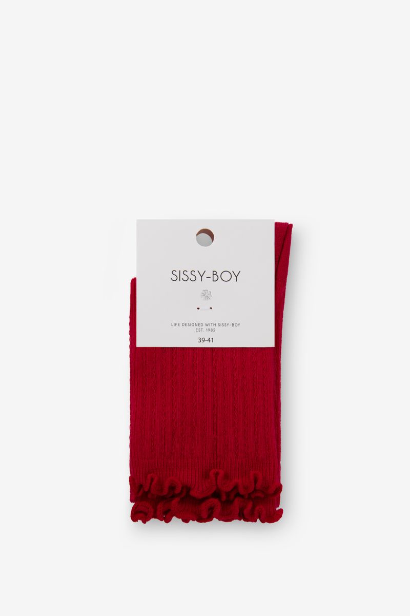 Socken Mit Rüschen - Rot von Sissy-Boy