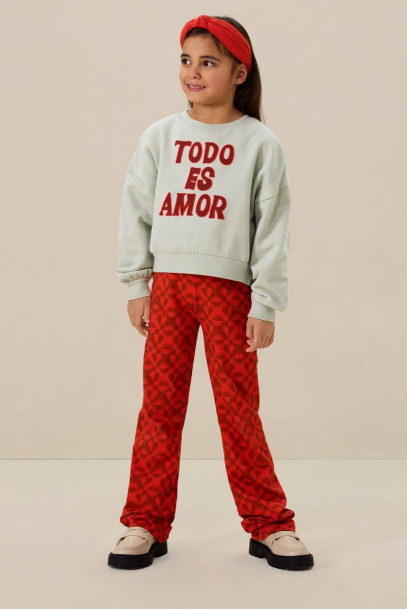 Gerade Leggings Mit Print - Rot von Sissy-Boy