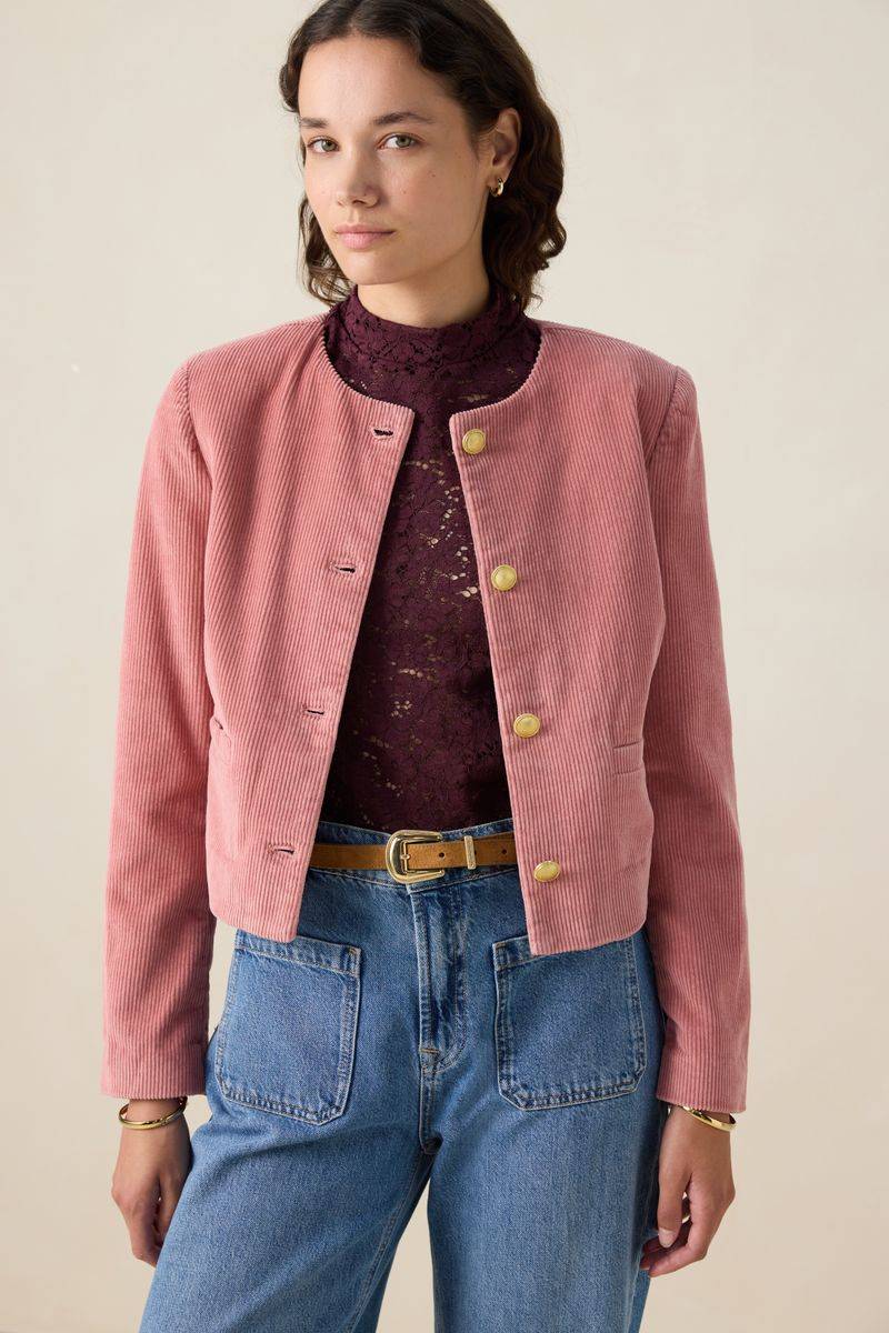 Cordjacke - Rosa von Sissy-Boy