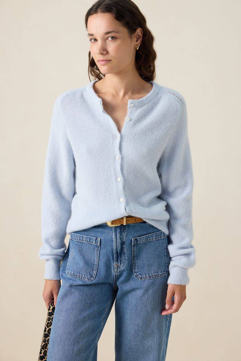 Strickjacke - Hellblau von Sissy-Boy