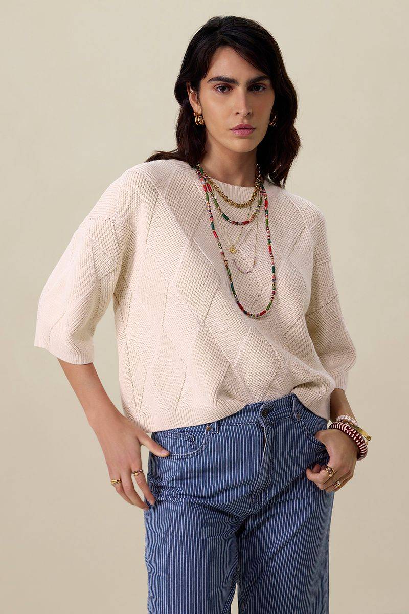 Strickpullover - Offwhite von Sissy-Boy