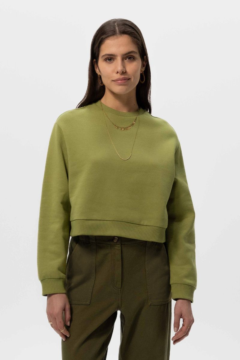 Sweater In Cropped-Optik - Grün von Sissy-Boy