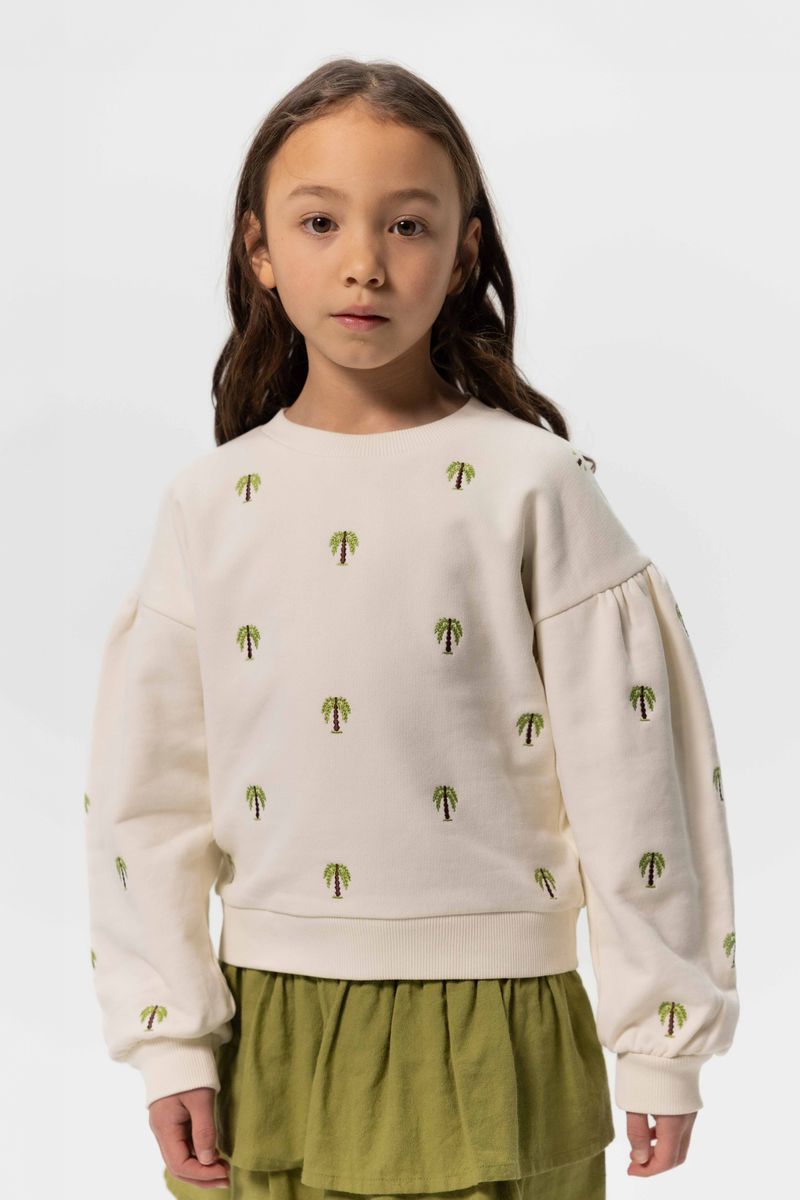 Sweater Mit Palmenstickerei - Offwhite von Sissy-Boy