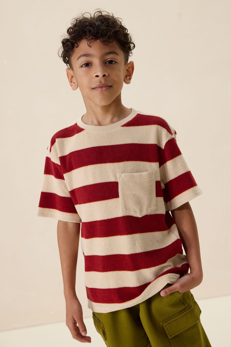 T-Shirt Aus Nicki- Dunkelrot von Sissy-Boy