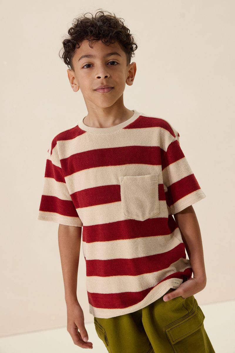 T-Shirt Aus Nicki- Dunkelrot von Sissy-Boy