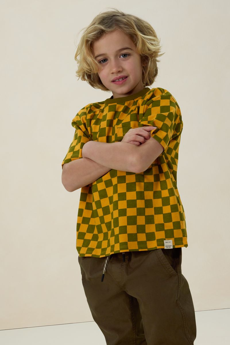 T-Shirt Mit Blockmuster - Gelb von Sissy-Boy