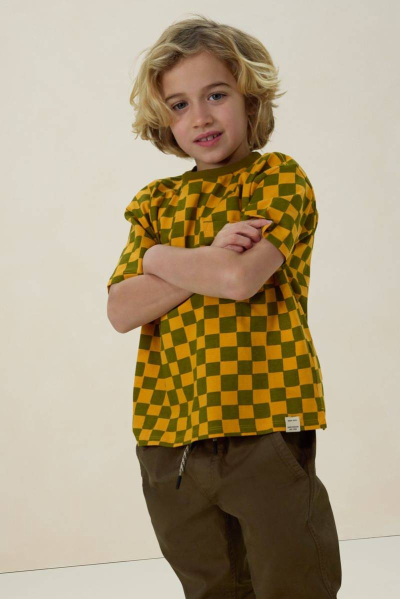 T-Shirt Mit Blockmuster - Gelb von Sissy-Boy