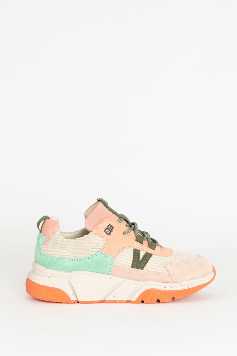 Veloursleder-Sneaker Mit Orangefarbenen Details - Mehrfarbig von Sissy-Boy