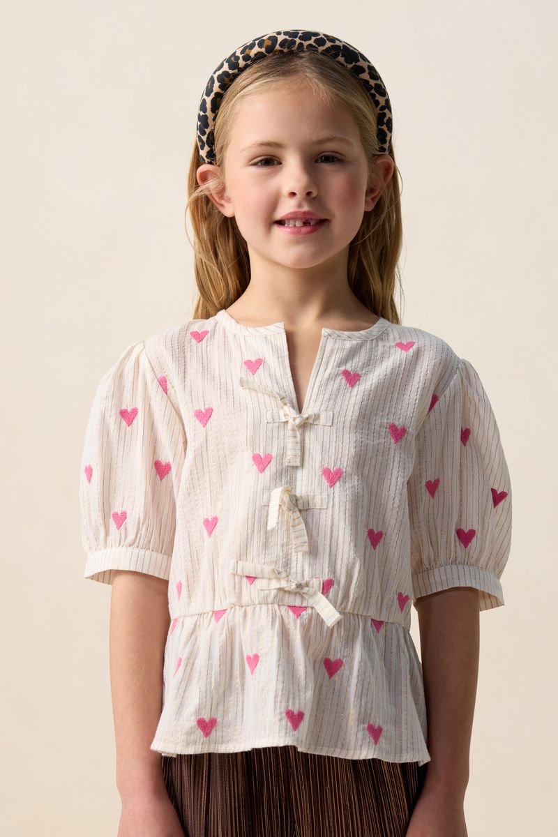 Bluse Mit Herzstickerei - Weiß von Sissy-Boy