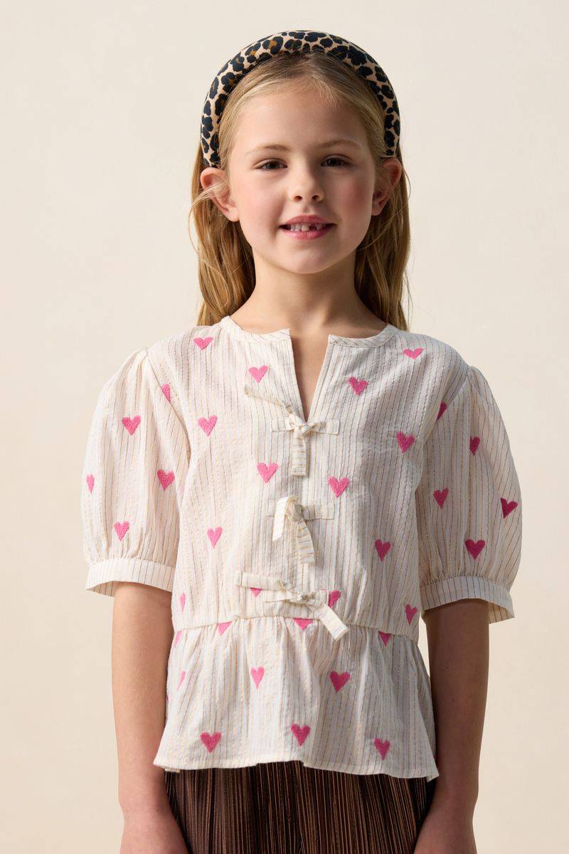 Bluse Mit Herzstickerei - Weiß von Sissy-Boy