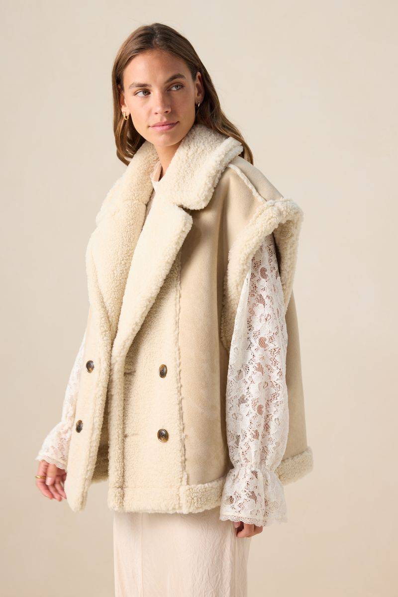 Kunstfellweste Zum Wenden - Weiß von Sissy-Boy