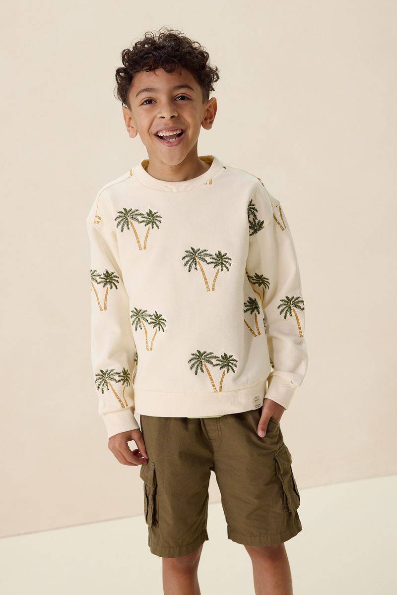 Sweater Mit Palmenstickerei - Weiß von Sissy-Boy