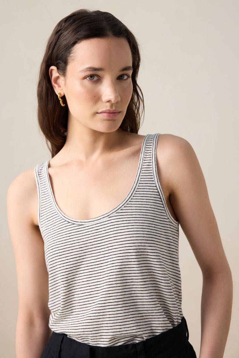 Gestreiftes Top - Schwarz/weiß von Sissy-Boy