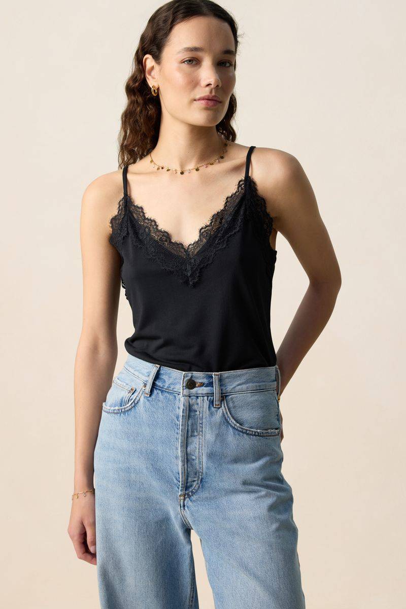 Spitzenhemd - Schwarz von Sissy-Boy