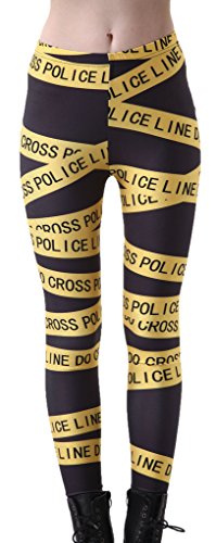 Sister Amy Elastische Leggings für Mädchen, geometrisch, bedruckt, Gelbe Warnung:, S Sister Amy Elastische Leggings für Mädchen, geometrisch, bedruckt, Gelbe Warnung:, S von Sister Amy