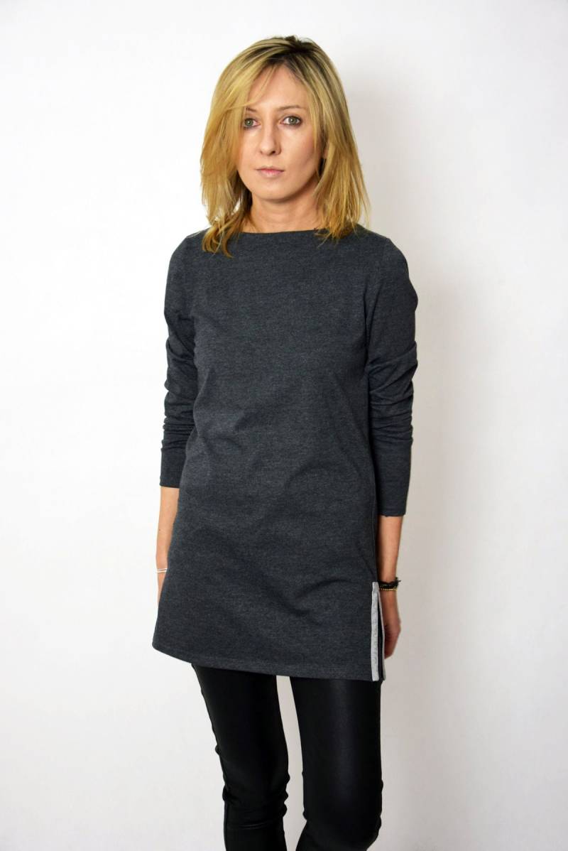 Baumwolle Langarmbluse, Basic Damenbluse, Baumwollärmel T-Shirt, Baumwollbluse, Amber Bluse von SistersBrand